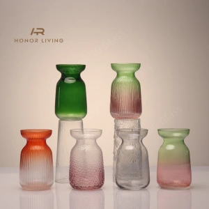 rainbowl glass bud vase set