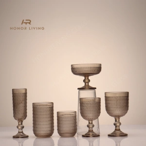 smoky glass drinkware