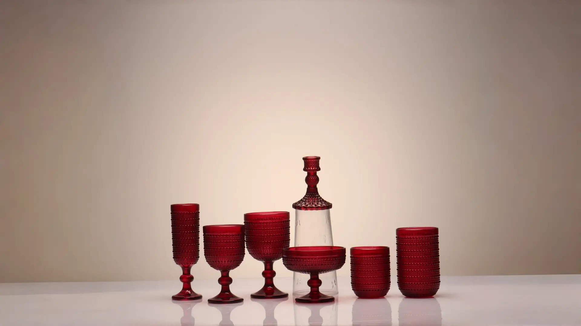 Xmas Red Drinkware Set Honorliving Glass
