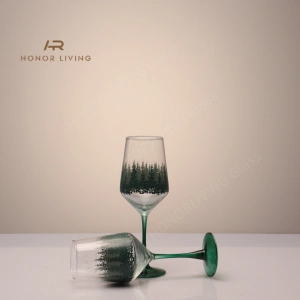 x'mas tree decal glass drinkware